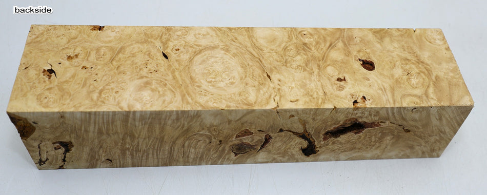 Maple Burl Spindle 3" x 12.5" long (HIGH FIGURE) - Stock# 6-2544