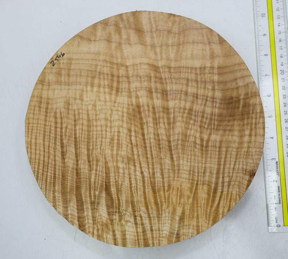 Maple Flame Round 10" diameter x 2.5" (HIGH FIGURE) - Stock# 6-2546