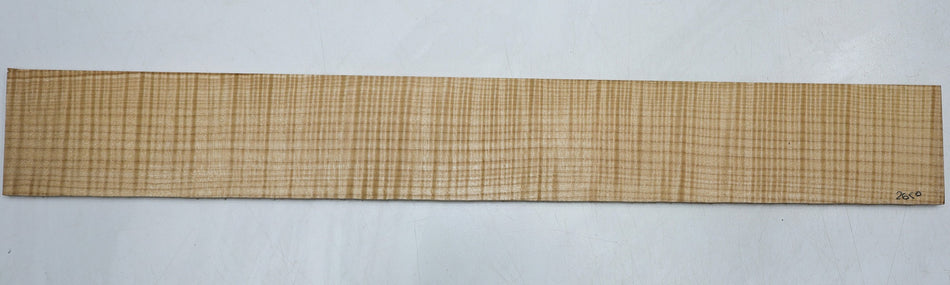 Maple Flame Guitar Fingerboard, 23" long, unslotted (PREMIUM FIGURE 5★) - Stock# 6-2650