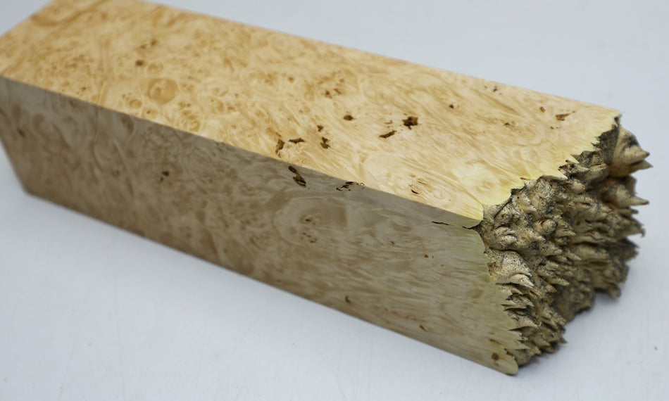 Maple Burl Spindle 3" x 11" long (HIGH FIGURE) - Stock# 6-2653