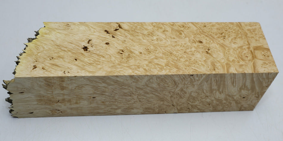 Maple Burl Spindle 3" x 11" long (HIGH FIGURE) - Stock# 6-2653