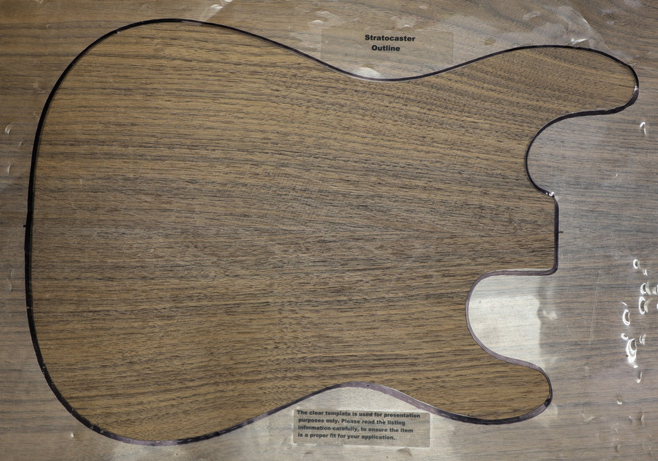 Walnut (Black) Small Body Archtop set, 1.82" thick (HIGH GRADE) - Stock# 6-2658