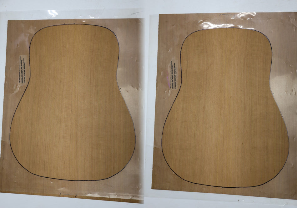 Red Cedar Dreadnought, 2 Guitar Sets, 0.15" thick (+Professional) - Stock# 6-2663