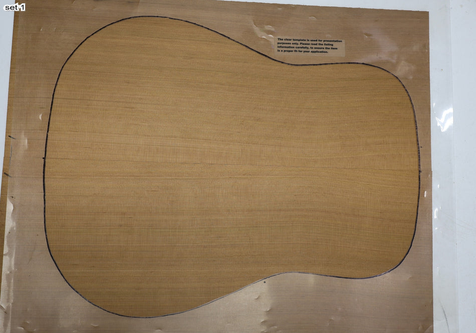 Red Cedar Dreadnought, 2 Guitar Sets, 0.15" thick (+Professional) - Stock# 6-2663