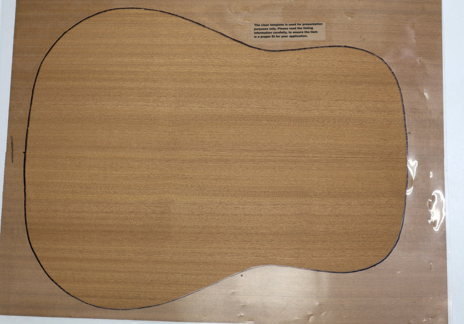 Sapele Dreadnought Guitar Top, 0.125" thick - Stock# 6-2666