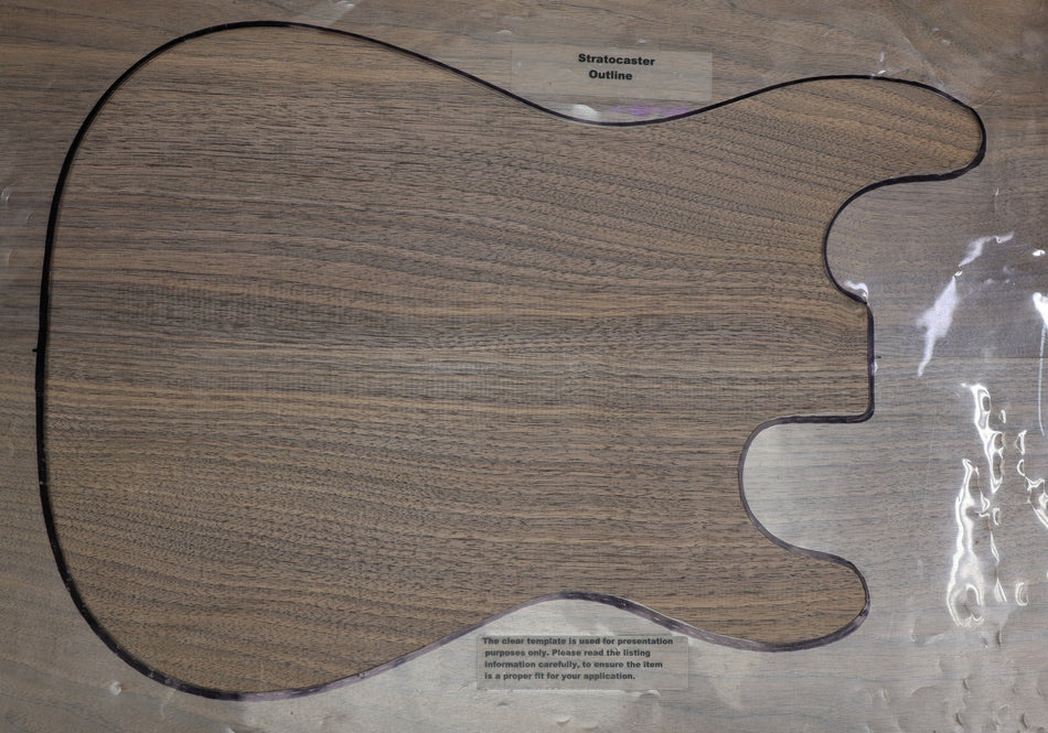 Walnut (Black) body blank, unglued 2pc, 1.84" thick (HIGH GRADE) - Stock# 6-2978