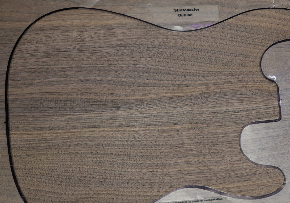 Walnut (Black) body blank, unglued 2pc, 1.84" thick (HIGH GRADE) - Stock# 6-2978