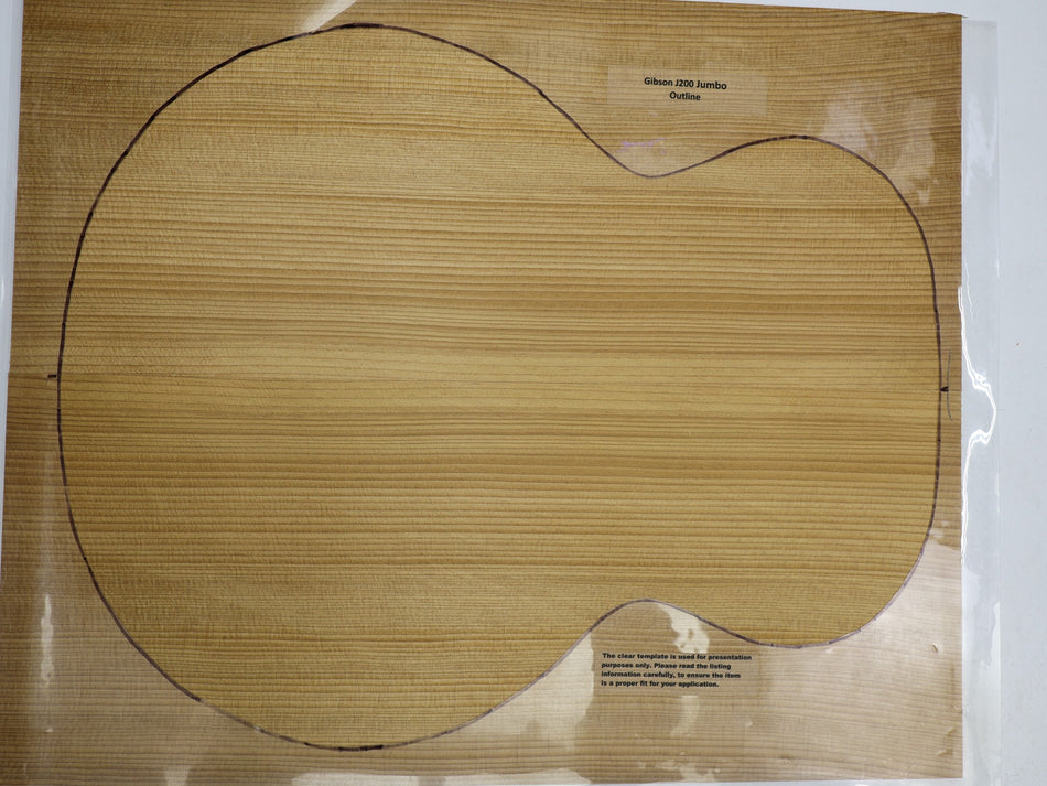 Torrefied Sitka Spruce Jumbo Guitar Set, 0.145" thick (Factory) - Stock# 6-2989