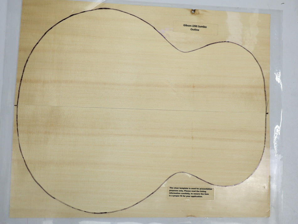 Engelmann Spruce Jumbo Guitar Set, 0.155" thick (Factory) - Stock# 6-3012