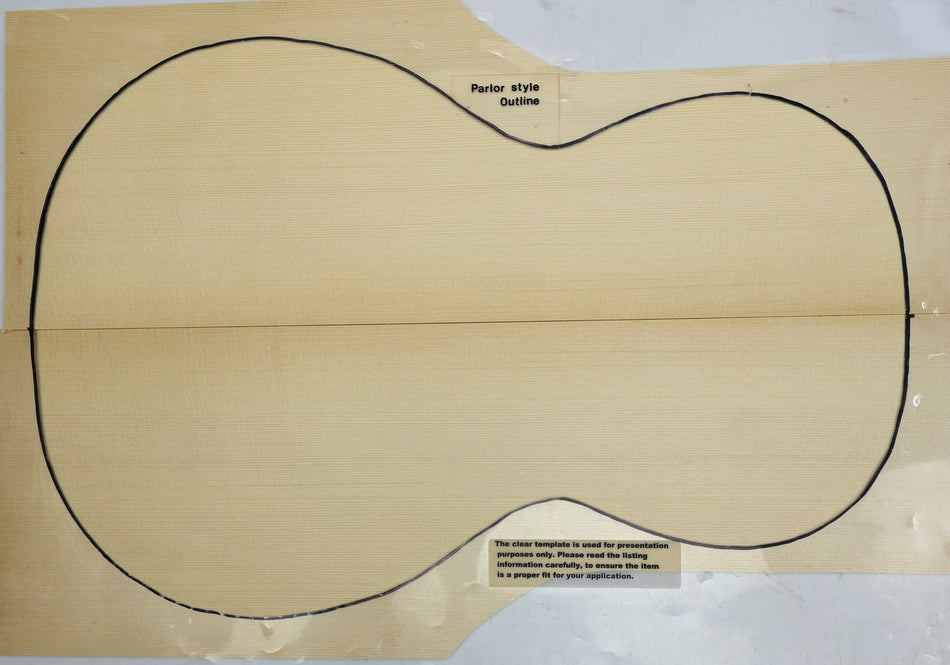 Engelmann Spruce Parlor Guitar Set, 0.16" thick (+HIGH GRADE +4★) - Stock# 6-3015