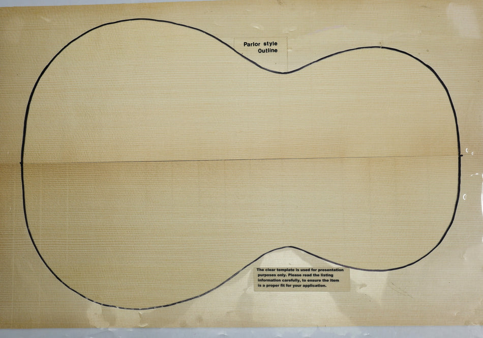 Engelmann Spruce Parlor Guitar Set, 0.17" thick (Standard) - Stock# 6-3071
