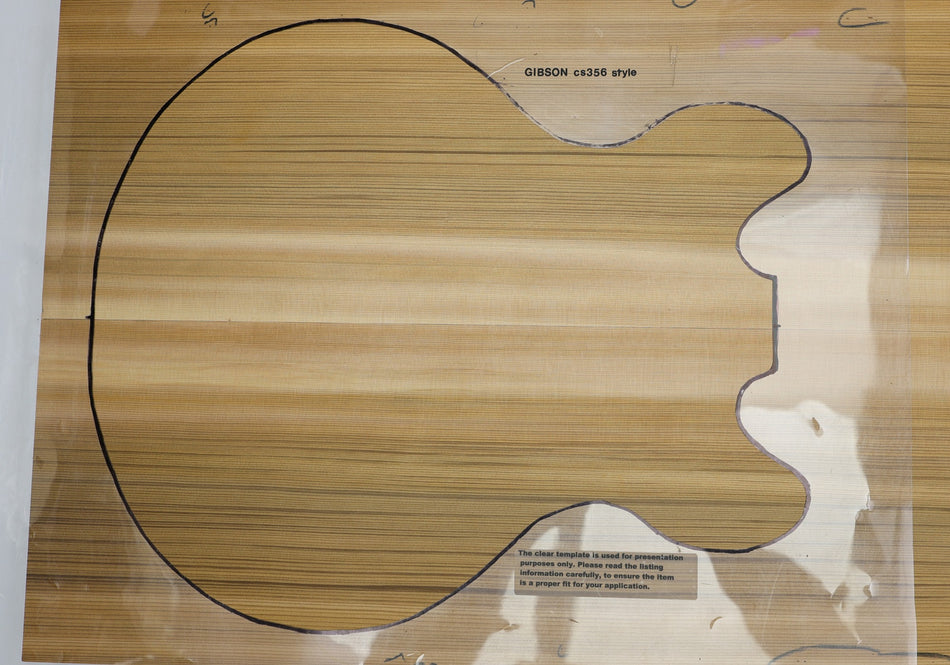 Red Cedar Small Archtop Body Blank set, 1.61" thick - Stock# 6-3086