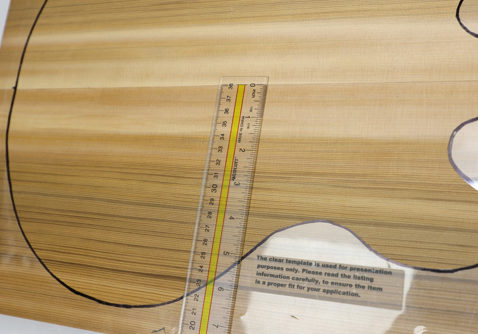 Red Cedar Small Archtop Body Blank set, 1.61" thick - Stock# 6-3086