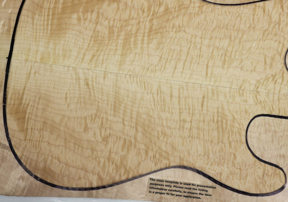 Maple Flame Guitar set, 0.31" thick (+GREAT FIGURE +3★) - Stock# 6-3102