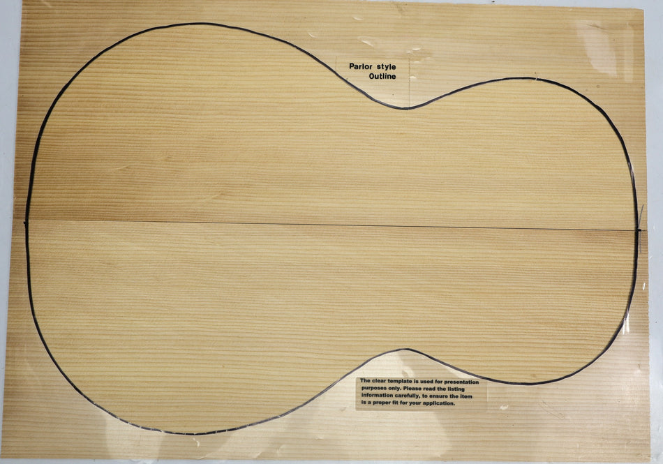 Sitka Spruce Parlor Guitar Set, 0.15" thick (+Professional) - Stock# 6-3108
