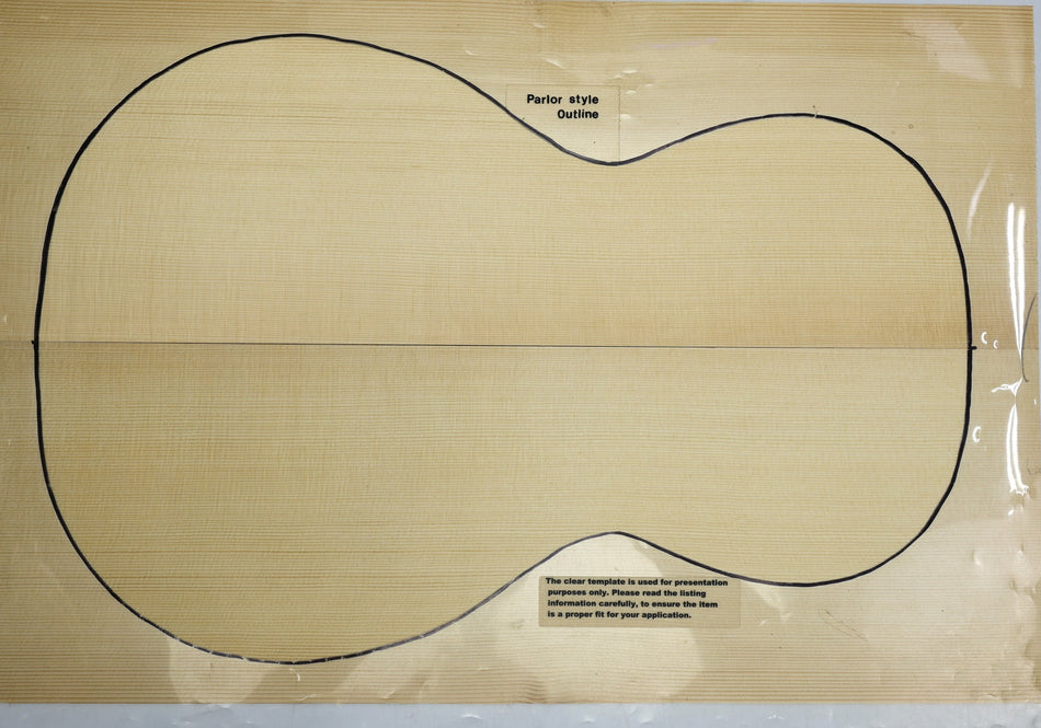 Engelmann Spruce Parlor Guitar Set, 0.17" thick (Standard) - Stock# 6-3110
