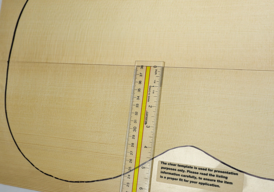 Engelmann Spruce Parlor Guitar Set, 0.17" thick (Standard) - Stock# 6-3110