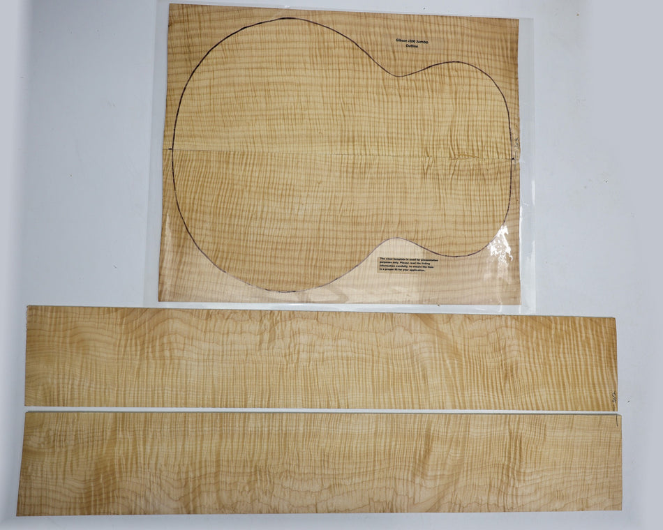 Back & Side set Maple Flame, Jumbo (+HIGH FIGURE +4★) - Stock# 6-3117