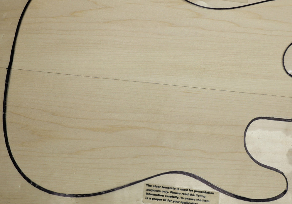 Basswood body blank, unglued 2pc, 1.78" thick (HIGH GRADE) - Stock# 6-3121
