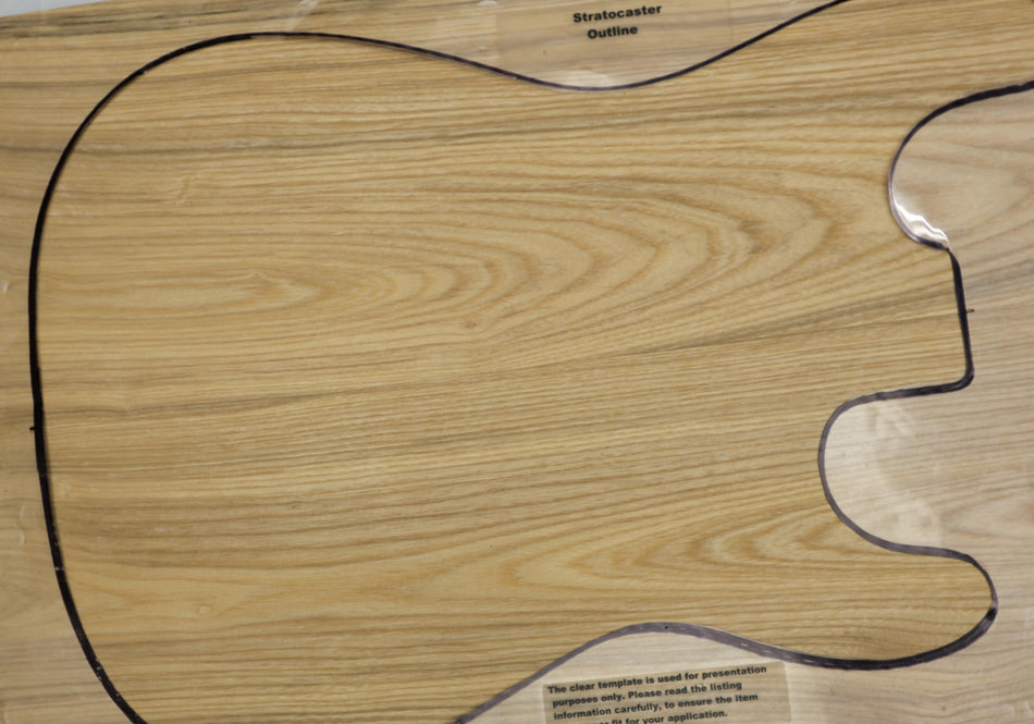 White Ash body blank, unglued 2pc, 1.84" thick (2nd) - Stock# 6-3122