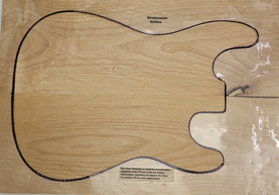 Alder body blank, unglued 2pc, 1.76" thick (+STANDARD) - Stock# 6-3123