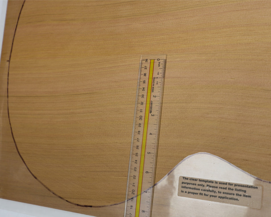 Red Cedar Jumbo Guitar Set, 0.33" thick - Stock# 6-3127