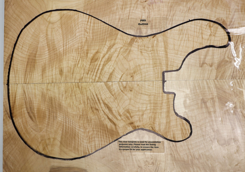 Maple Flame Archtop set, 1.1" thick (Great Figure, 2nd) - Stock# 6-3149