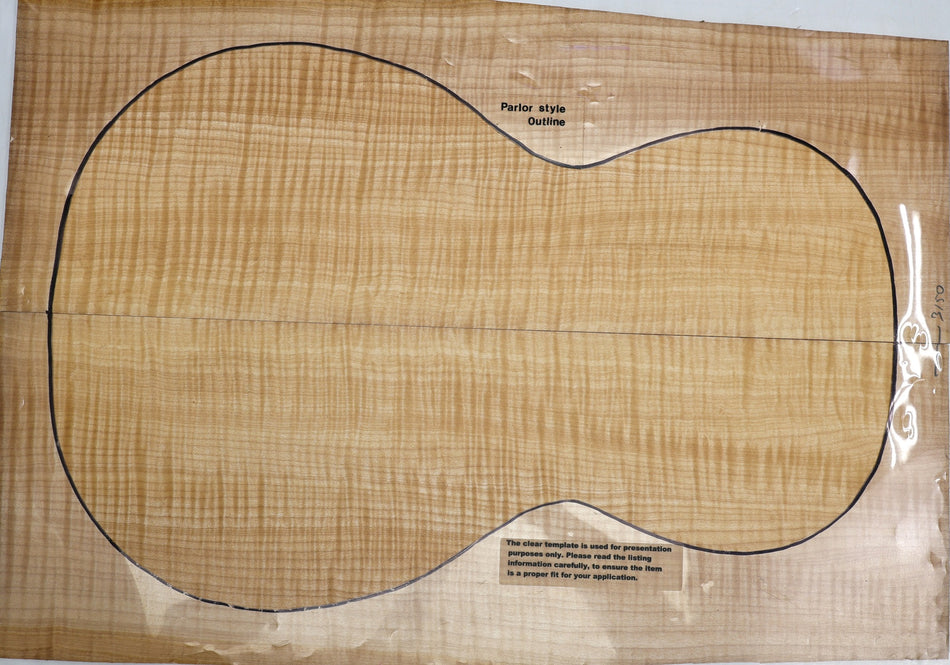 Maple Flame Guitar set, 0.17" thick (PREMIUM FIGURE) - Stock# 6-3150