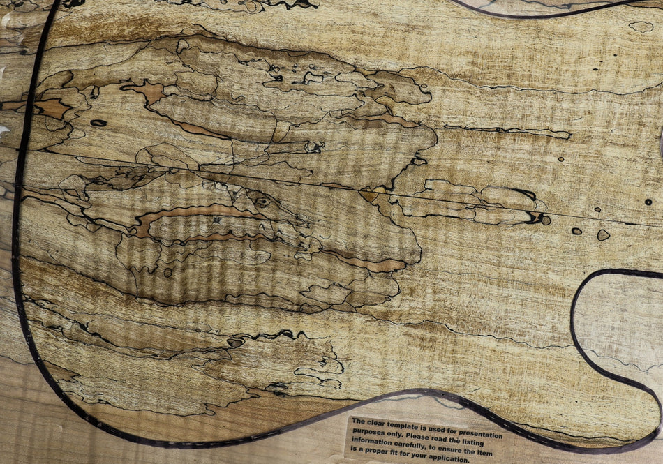 Spalted Maple Guitar set, 0.28" thick (HIGH FIGURE) - Stock# 6-3151