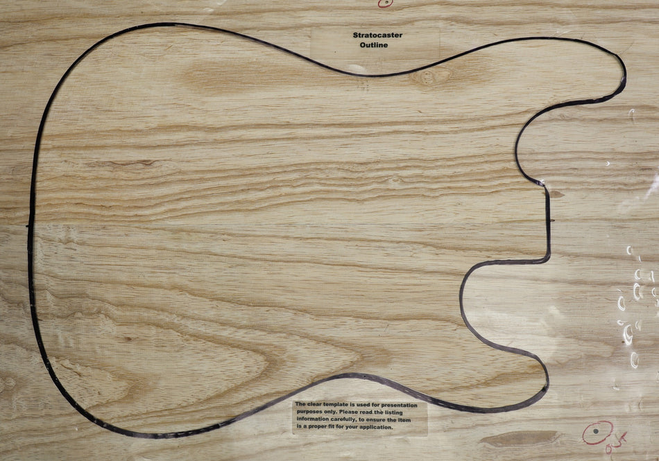 Swamp Ash body blank, unglued 2pc, 1.92" thick (Standard) - Stock# 6-3157