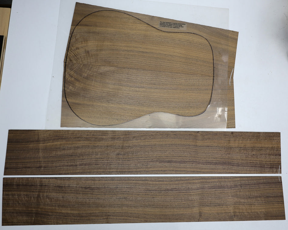 Back & Side set Walnut (Black), Dreadnought - Stock# 6-3161