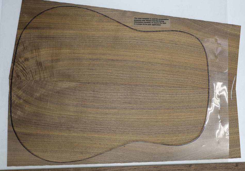 Back & Side set Walnut (Black), Dreadnought - Stock# 6-3161