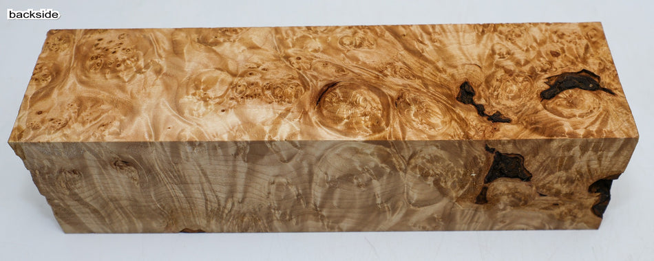 Maple Burl Spindle 3" x 11" long (HIGH FIGURE) - Stock# 6-3166