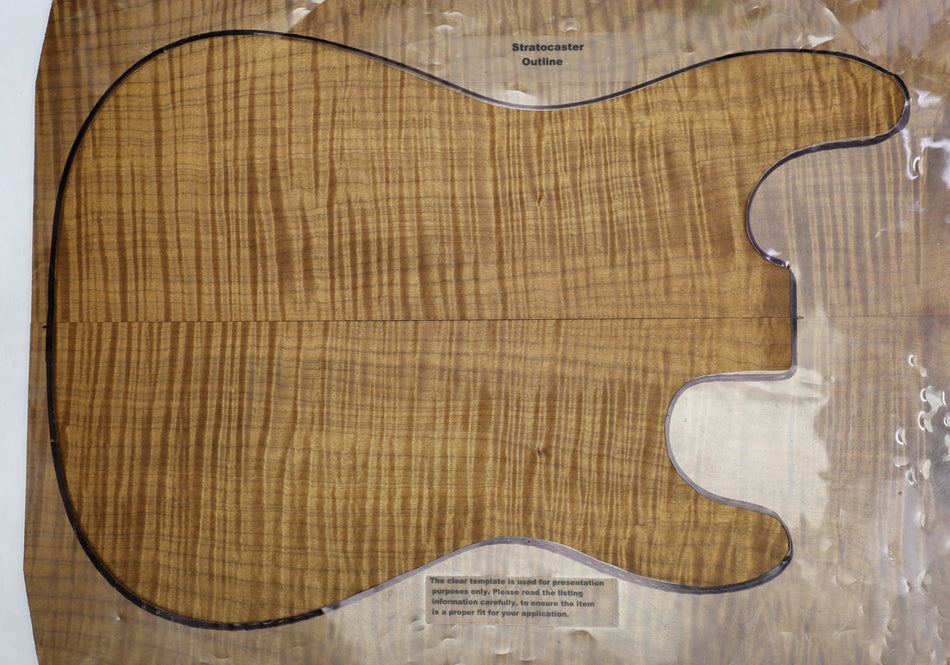 Torrefied Maple Flame Guitar set, 0.28" thick (HIGH FIGURE 4★) - Stock# 6-3174