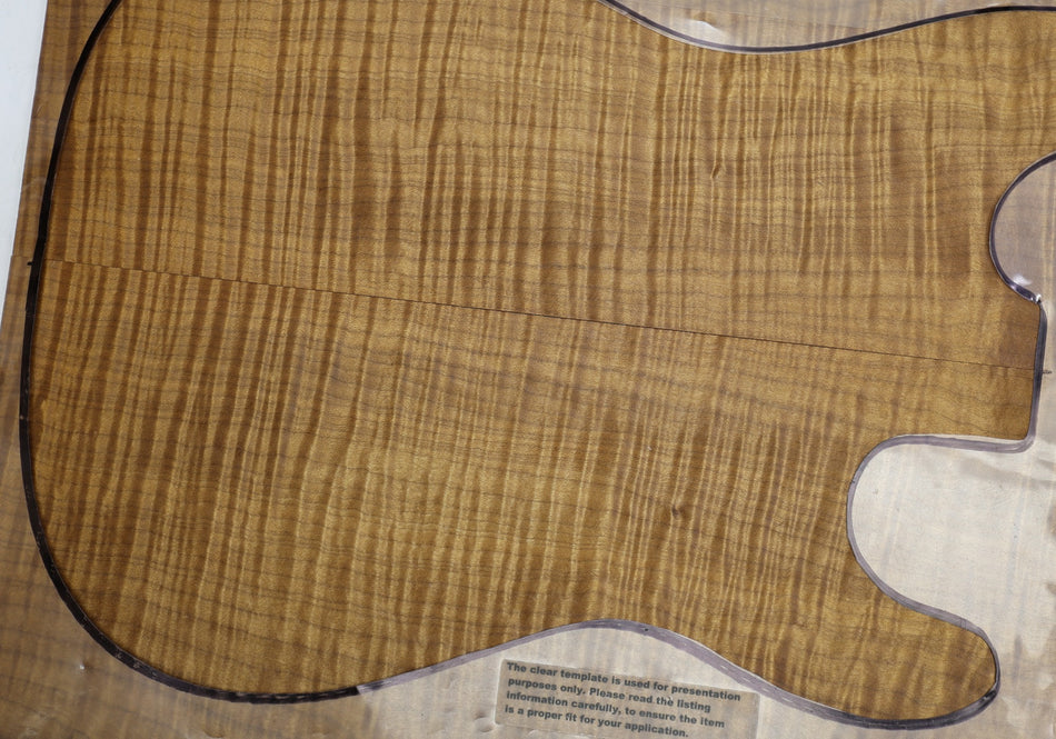 Torrefied Maple Flame Guitar set, 0.28" thick (HIGH FIGURE 4★) - Stock# 6-3174
