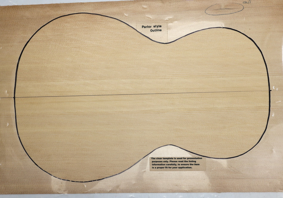 Sitka Spruce Parlor Guitar Set, 0.155" thick (+Professional) - Stock# 6-3220