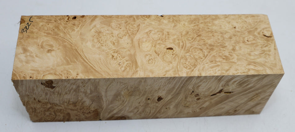 Maple Burl Spindle 3" x 9.7" long (HIGH FIGURE) - Stock# 6-3225
