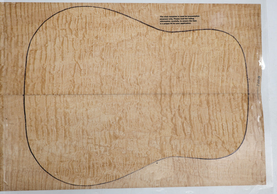 Quilt Guitar set, 0.18" thick (HIGH FIGURE) - Stock# 6-3228