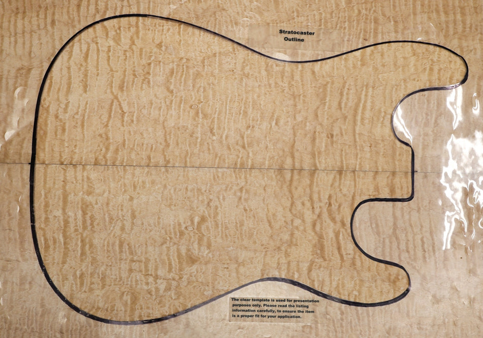 Quilt Guitar set, 0.18" thick (HIGH FIGURE) - Stock# 6-3228