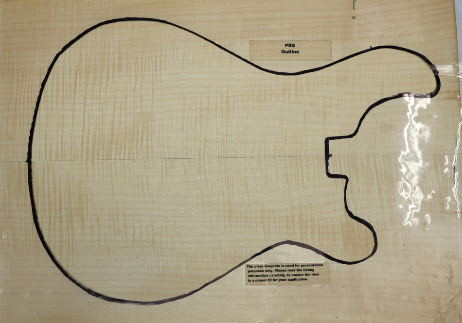 Maple Flame Archtop Guitar set, 0.98" thick (+GREAT FIGURE +3★) - Stock# 6-3229