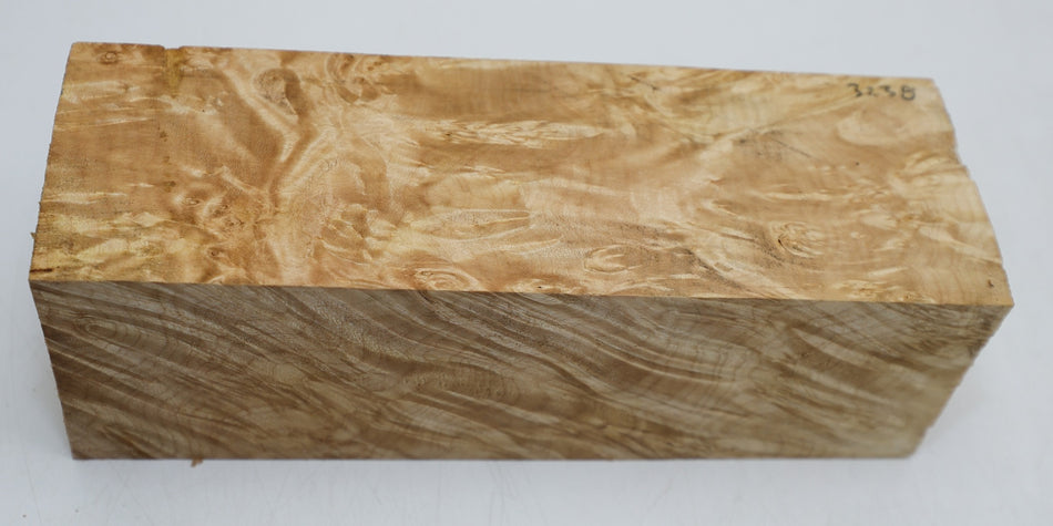 Maple Burl Spindle 3" x 9.2" long (HIGH FIGURE) - Stock# 6-3238