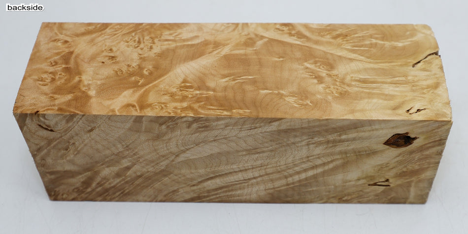 Maple Burl Spindle 3" x 9.2" long (HIGH FIGURE) - Stock# 6-3238