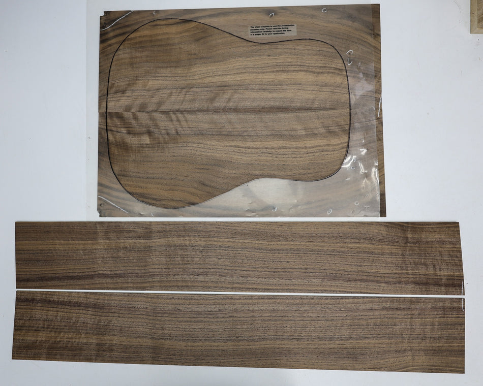 Back & Side set Walnut (Black), Dreadnought - Stock# 6-3252
