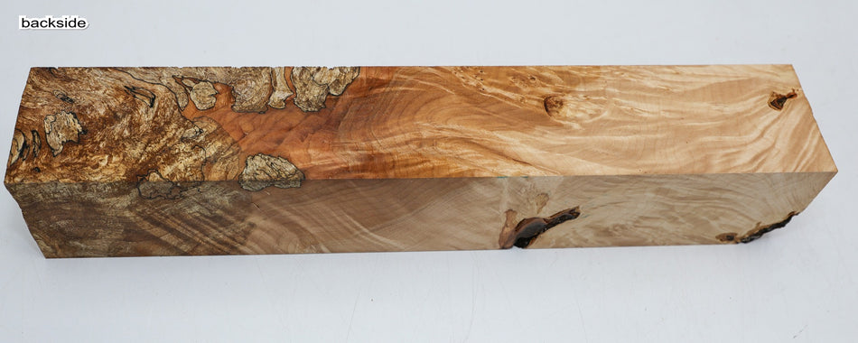 Maple Burl Block 2.8" x 2.8" x 16.5" - Stock# 6-3261