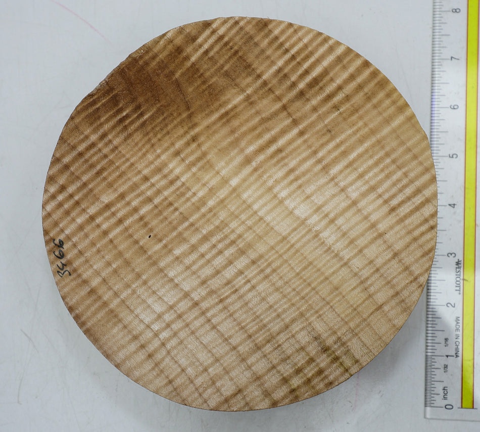 Maple Flame Round 7" diameter x 2.6" (HIGH FIGURE) - Stock# 6-3466