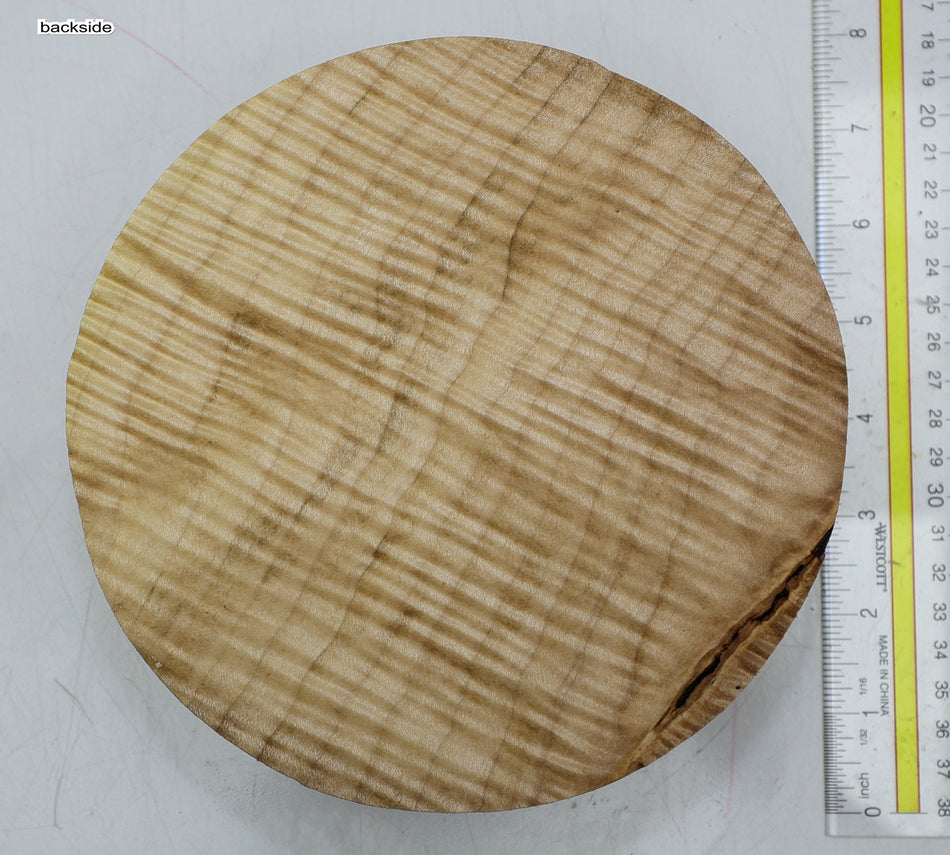 Maple Flame Round 7" diameter x 2.6" (HIGH FIGURE) - Stock# 6-3466