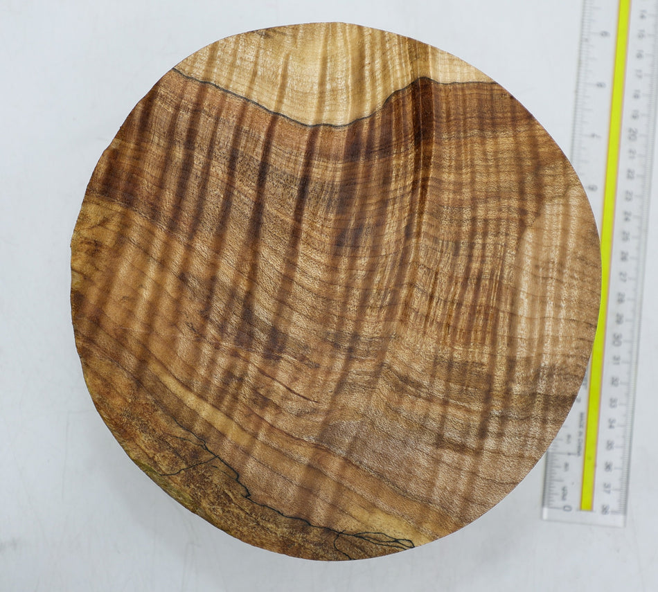 Maple Flame Round 8" diameter x 3.8" (HIGH FIGURE) - Stock# 6-3482