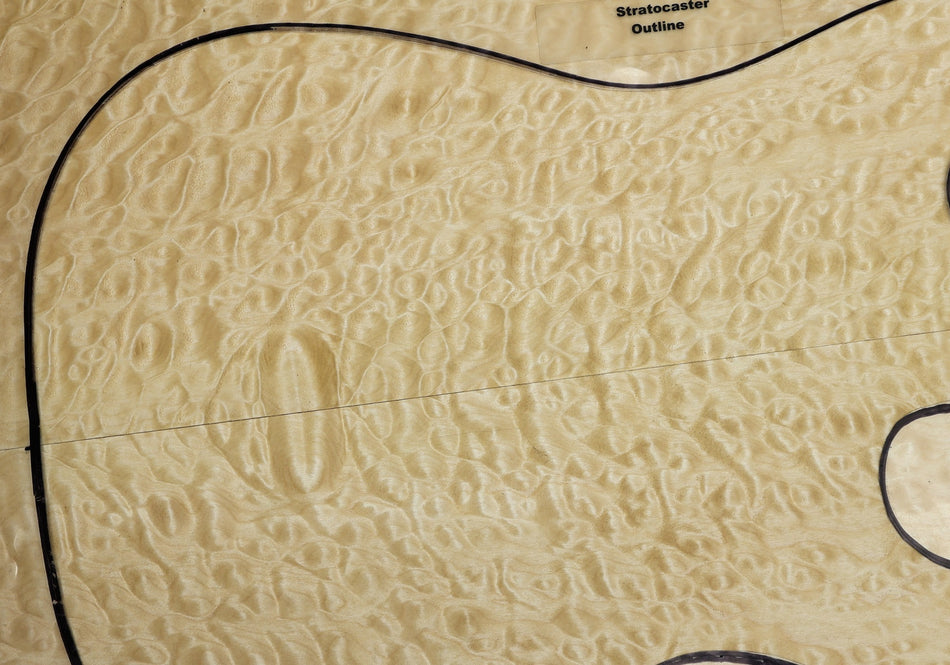 Maple Quilt Guitar set, 0.27" thick (HIGH FIGURE 4★) - Stock# 6-3585