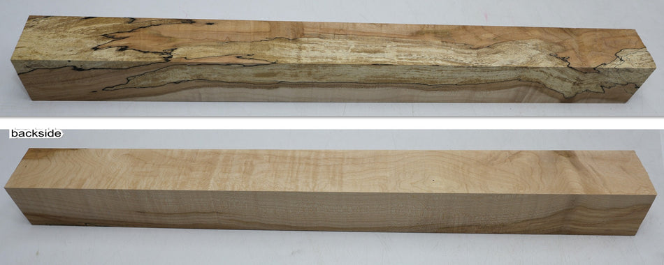Spalted Maple Spindle Square 2" x 22.5" - Stock# 6-3563