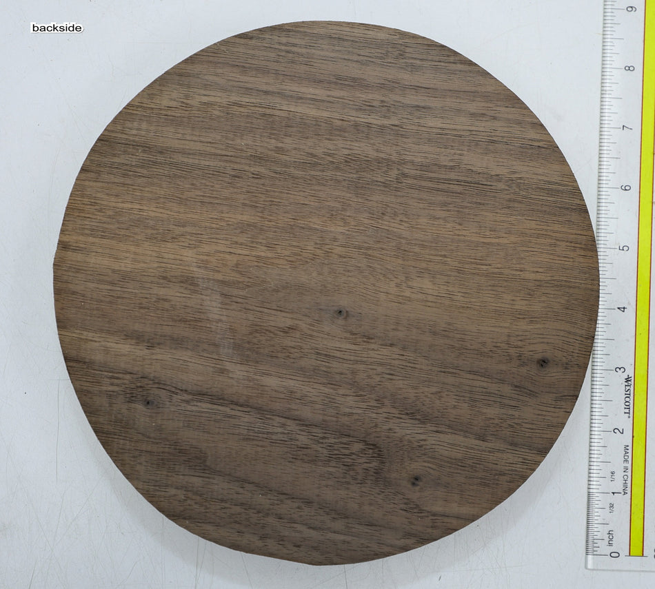 Walnut (Black) Round 8" diameter x 1.82" - Stock# 6-3592